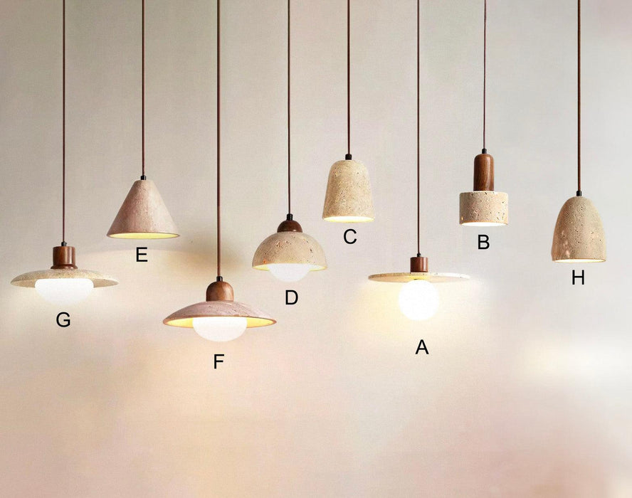 Sonoma Wood And Stone Minimalist Pendant Lights - DWHOME