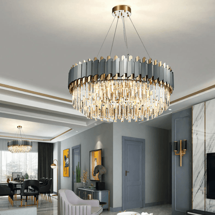 Stainless Steel LED Crystal Chandelier - DWHOME