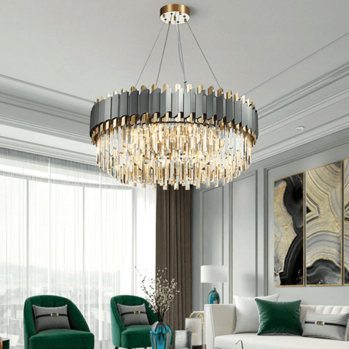 Stainless Steel LED Crystal Chandelier - DWHOME