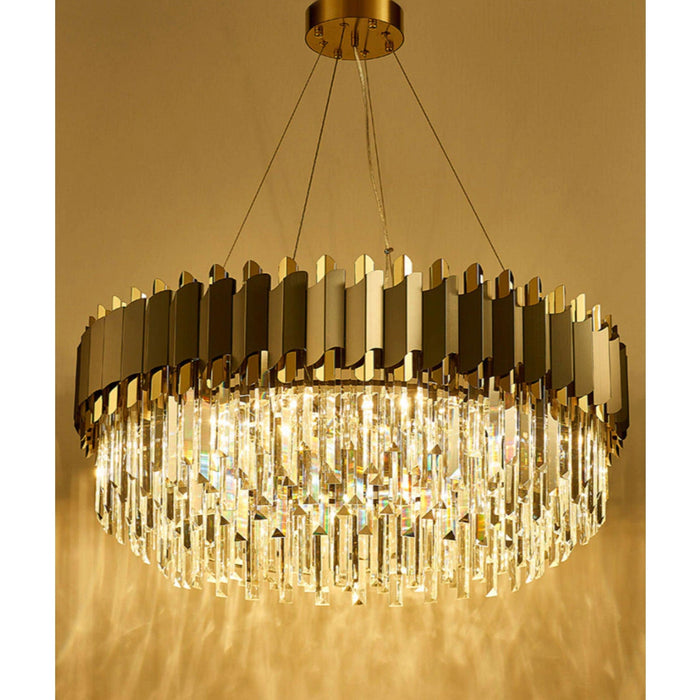 Stainless Steel LED Crystal Chandelier - DWHOME