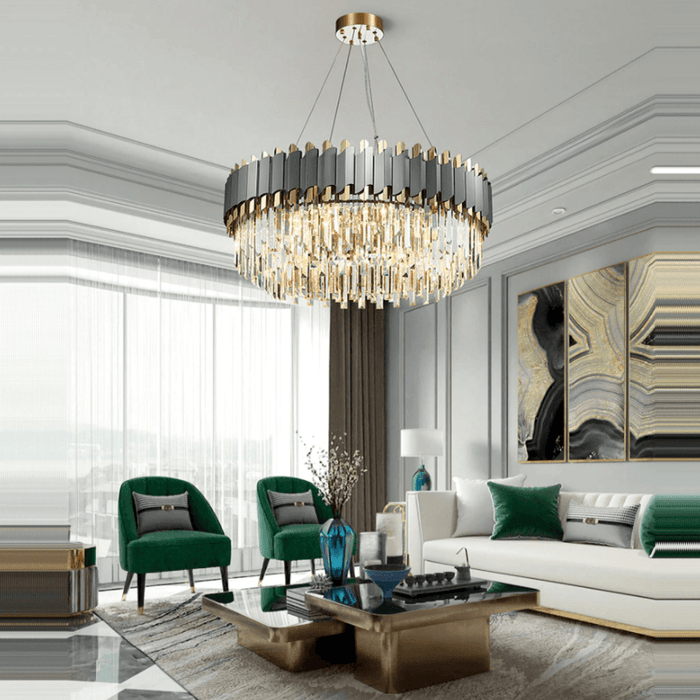 Stainless Steel LED Crystal Chandelier - DWHOME