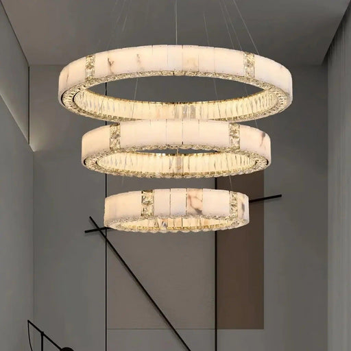 Marble & Crystal Modern Chandelier-DWHOME