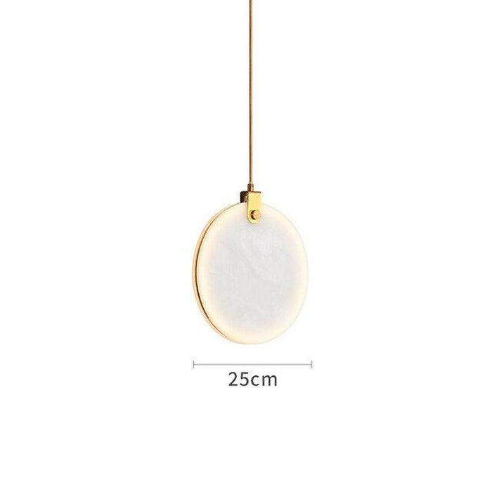 Moonshade Natural Marble Kitchen Island Light Fixture-DWHOME