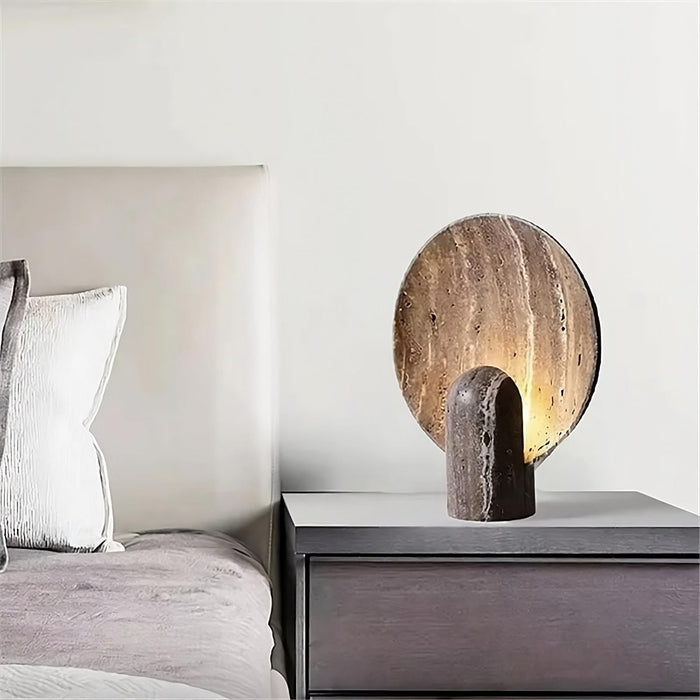 Natural Travertine Table Lamp - DWHOME
