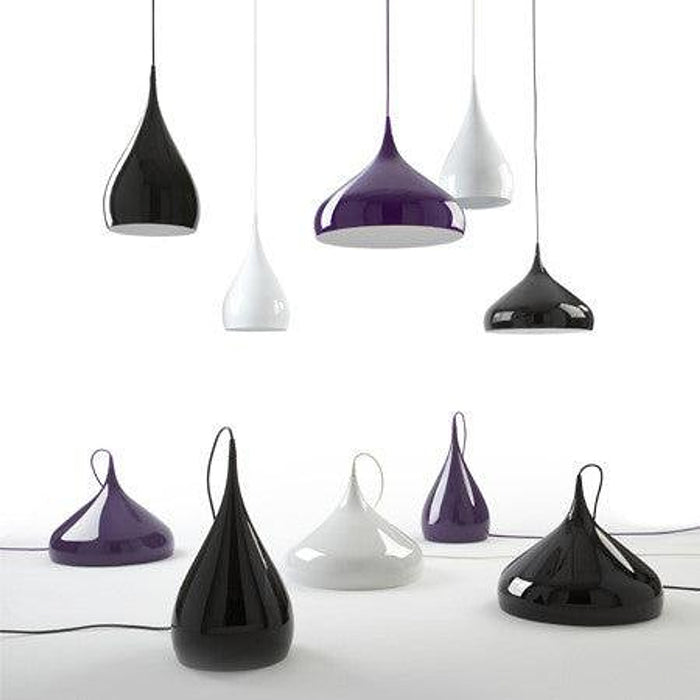 Spinning Teardrop Minimalist Line Pendant Light-DWHOME