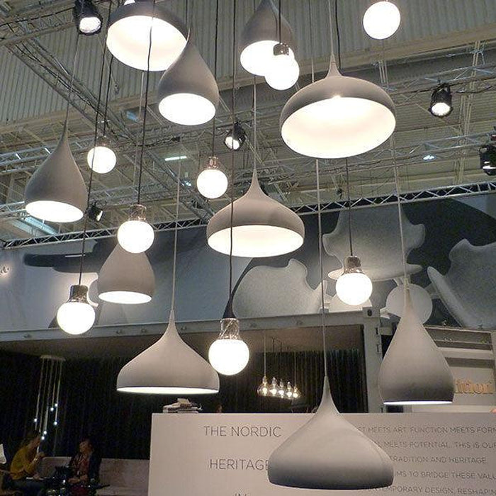 Spinning Teardrop Minimalist Line Pendant Light-DWHOME