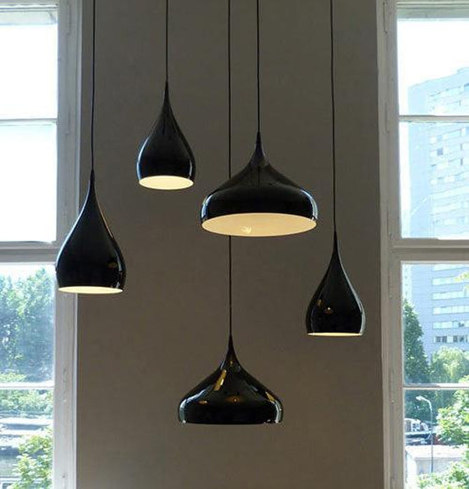 Spinning Teardrop Minimalist Line Pendant Light-DWHOME