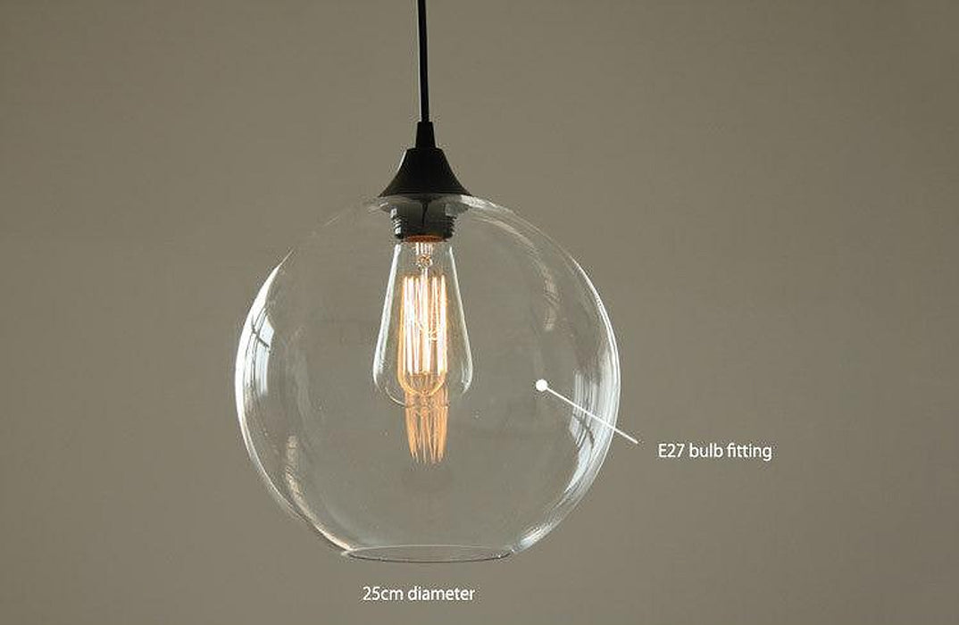 Tuscany Round Glass Pendant Light-DWHOME