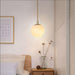 Ritz Single Head Brass Coloured Pendant Light-DWHOME