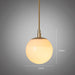 Ritz Single Head Brass Coloured Pendant Light-DWHOME