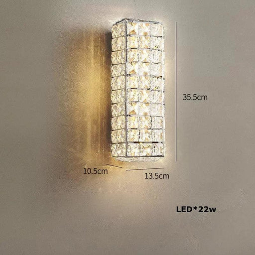 Bacci Clear Crystal Light Fixture-DWHOME