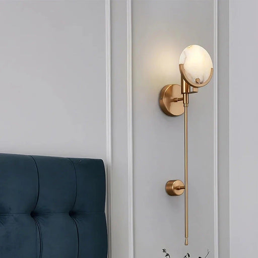 Natural Marble Wall Light Sconce-DWHOME