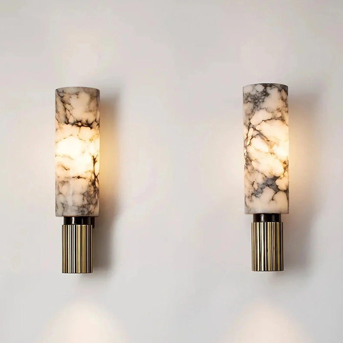 Moonshade Natural Marble Sconce - DWHOME