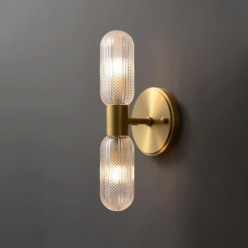 Palermo 12" Brass Wall Light Sconce-DWHOME