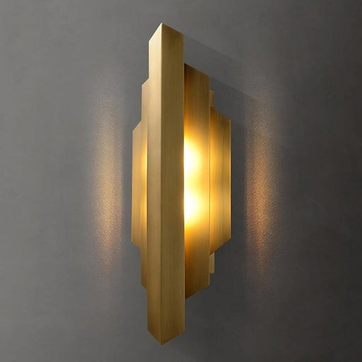 Brushed Copper Modern LED Wall Sconce-DWHOME