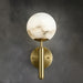 Natural Marble Sphere Wall Sconce - DWHOME