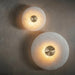 Moonshade Natural Marble Disc Wall Sconce - DWHOME