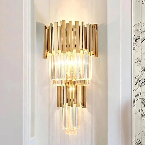Gio 24" Crystal Wall Sconce-DWHOME