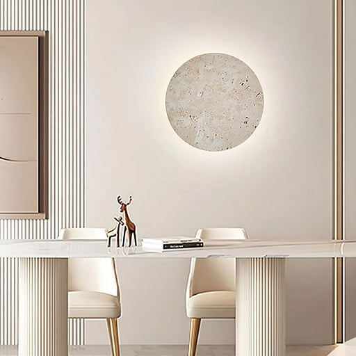 Natural Travertine Wall Sconce-DWHOME
