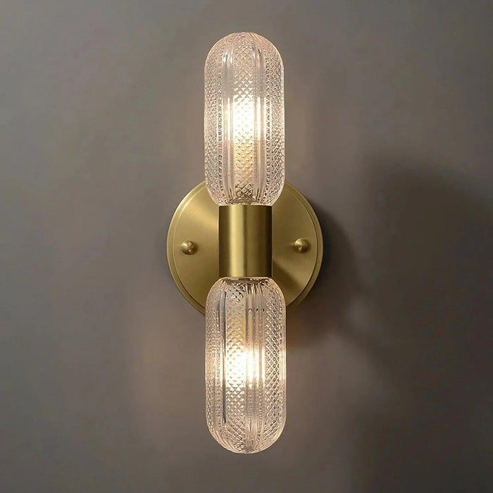 Palermo 12" Brass Wall Light Sconce - DWHOME