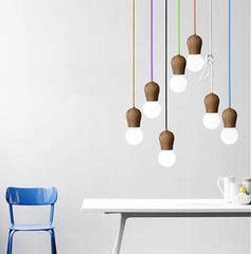 Tudor Wooden Pendant Light-DWHOME