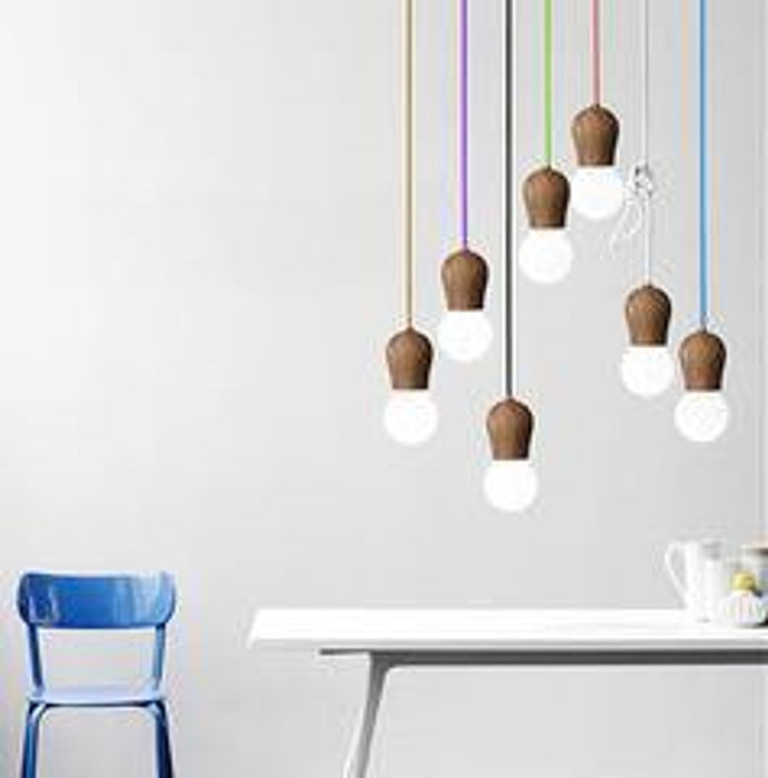 Tudor Wooden Pendant Light-DWHOME