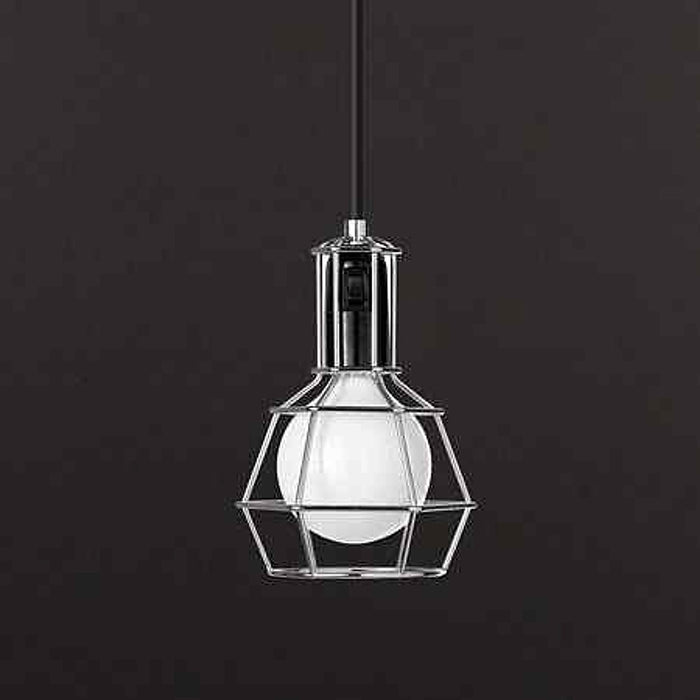 Work Lamp Cage Pendant Light-DWHOME