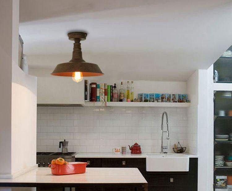 Retro Rustic Industrial Fixed Ceiling Light - DWHOME