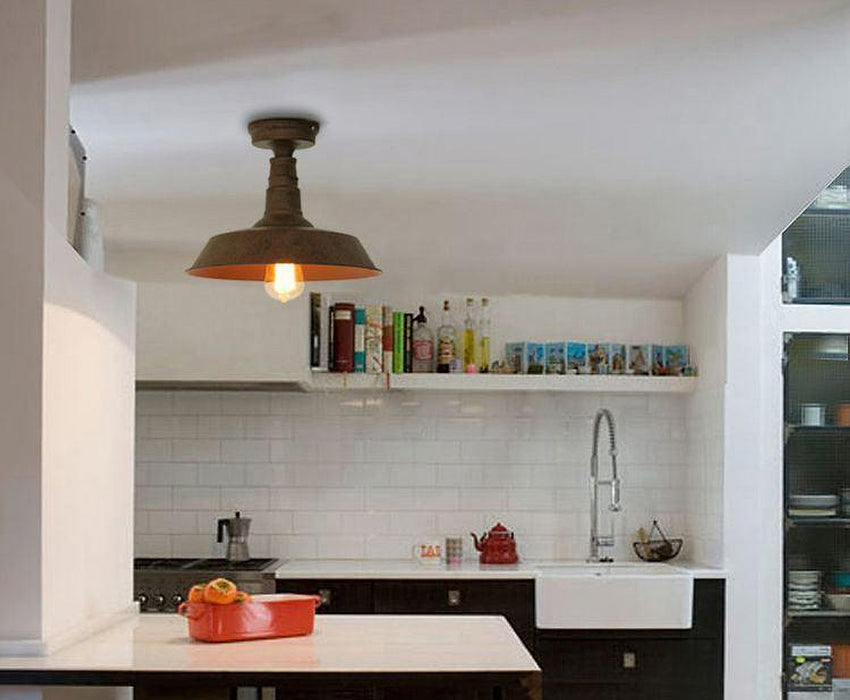 Retro Rustic Industrial Fixed Ceiling Light-DWHOME