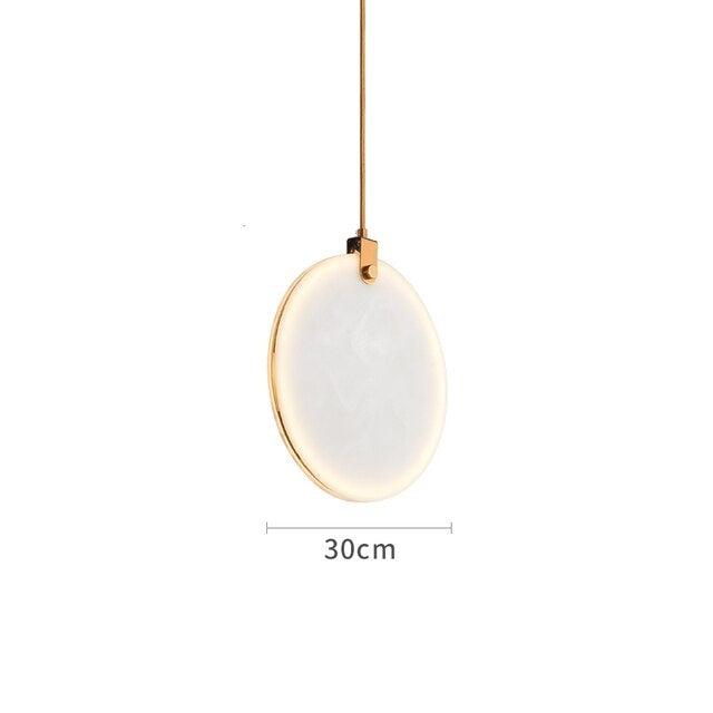 Moonshade Natural Marble Kitchen Island Light Fixture - DWHOME