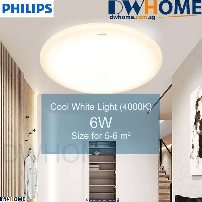 PHILIPS LED Ceiling Light CL200 Series Round, Cool White light/Cool Daylight, 6W/10W/17W/24W - DWHOME