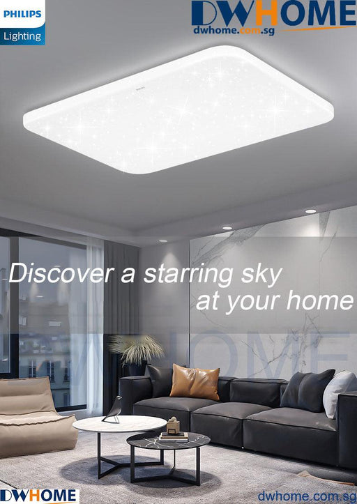 Philips LED CL830 Ceiling Light Round Rectangle Tunable Light With Simple Nordic Design Modern Atmosphere - DWHOME