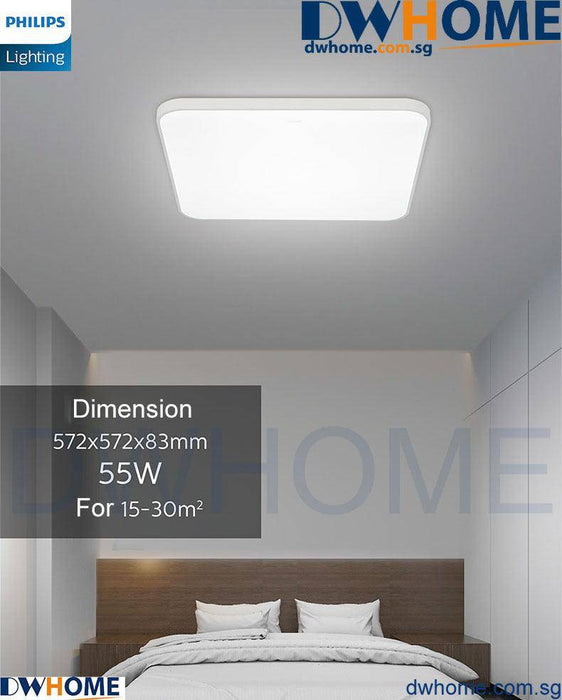 Philips LED CL702 Ceiling Light Tunable Light With AIO Remote Control Simple Design Modern Atmosphere Ultra-Thin - DWHOME
