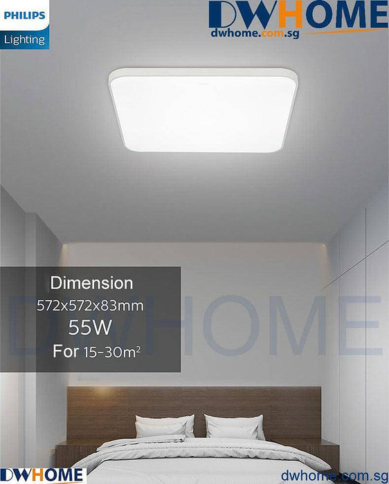 Philips LED CL702 Ceiling Light Tunable Light With AIO Remote Control Simple Design Modern Atmosphere Ultra-Thin-DWHOME