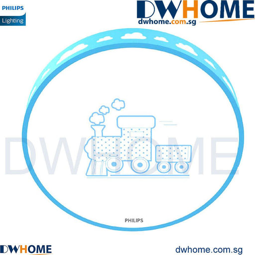 Philips LED CL553/555 Ceiling Light Kids Children Cartoon Yellow Bee Blue Train Pink Crown Shape Tunable Light - DWHOME