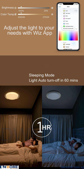 Philips Smart Wi-Fi LED 36W CL921 Tunable and Dimmable Light Ceiling Light with Remote Control - DWHOME