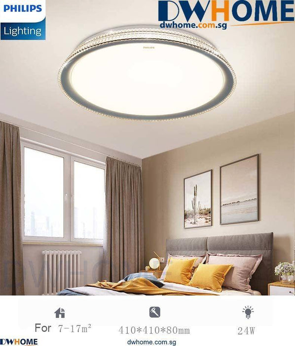 Philips CL510 LED Tunable Ceiling Light Silver 24W Warm - Warm White - Cool Daylight - DWHOME