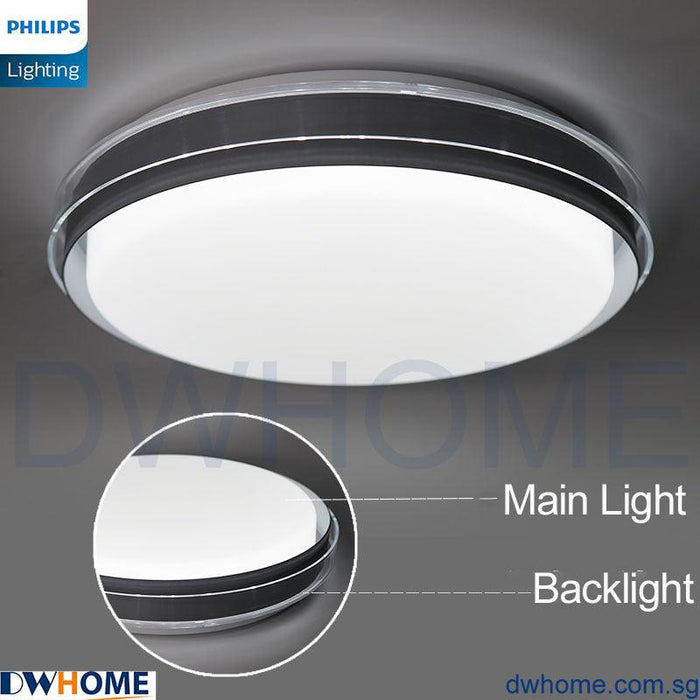 Philips LED Ceiling Light 24W CL519 Tunable Three Light Settings Scene Switch Gold Auto Memory - DWHOME