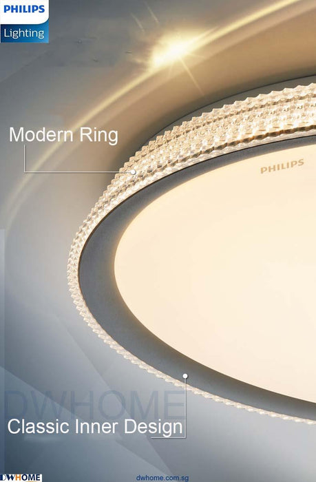 Philips CL510 LED Tunable Ceiling Light Silver 24W Warm - Warm White - Cool Daylight - DWHOME