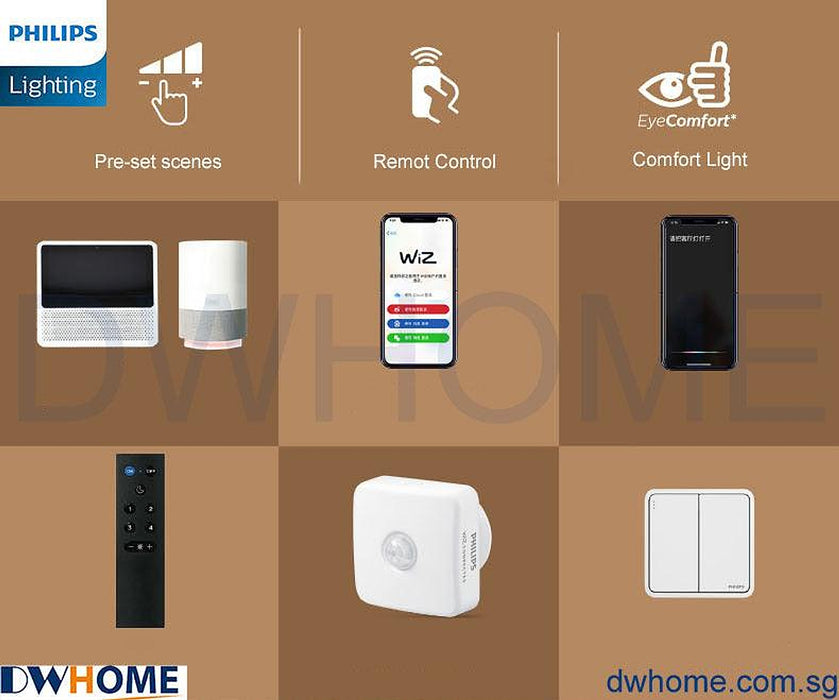 Philips Smart Wi-Fi LED 36W CL921 Tunable and Dimmable Light Ceiling Light with Remote Control-DWHOME