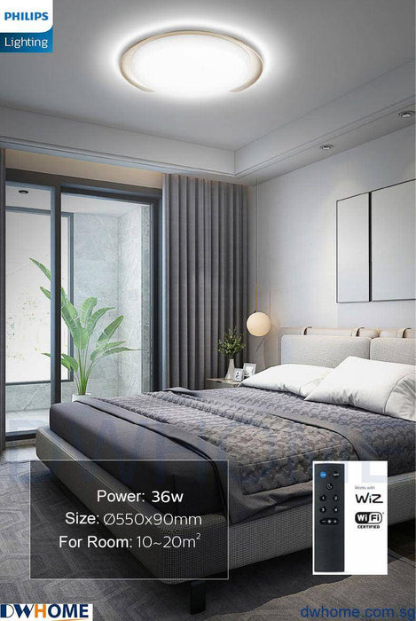 Philips Smart Wi-Fi LED 36W CL921 Tunable and Dimmable Light Ceiling Light with Remote Control - DWHOME