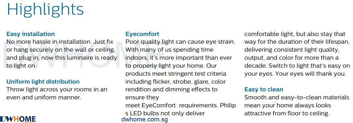 PHILIPS LED Ceiling Light CL200 Series Round, Cool White light/Cool Daylight, 6W/10W/17W/24W - DWHOME