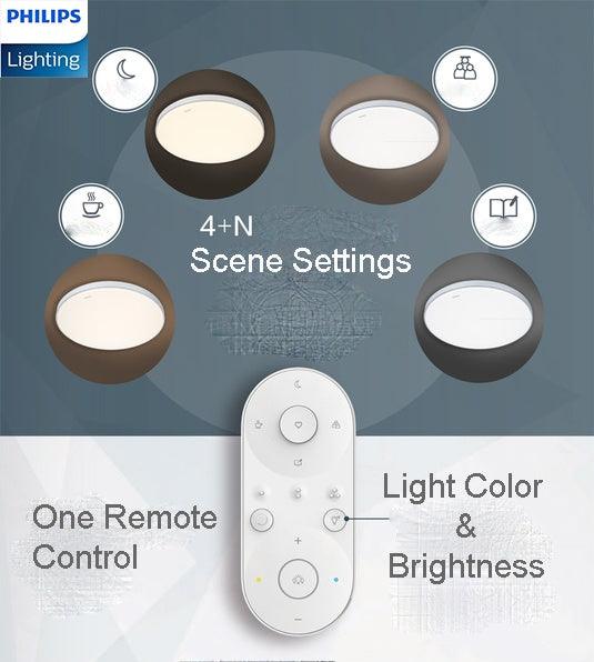 Philips LED CL828 Round Ceiling Light Tunable Light With AIO Remote Control Simple Nordic Design Modern - DWHOME