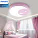 Philips LED CL551/552 Ceiling Light Children Cartoon Blue Car Pink Moon Shape Tunable Light Color Four Lighting Modes - DWHOME