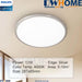PHILIPS LED Ceiling light CL254 Series Round, 12W/17W/20W, Silver, White Edge Color, Bright - DWHOME