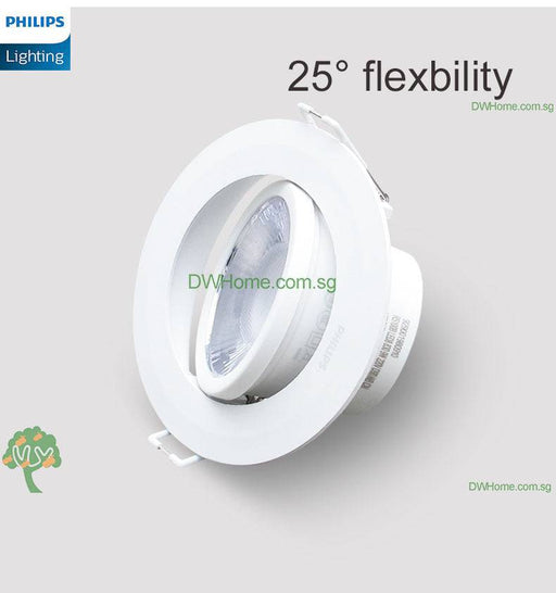 Philips RS100B 6W Round LED Recessed Spotlight 3000K/4000K Local Seller One year warranty - DWHOME