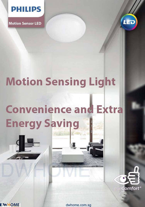 Philips CL253 LED Motion Sensor Ceiling Light Energy Saving Convenience Programmable - DWHOME