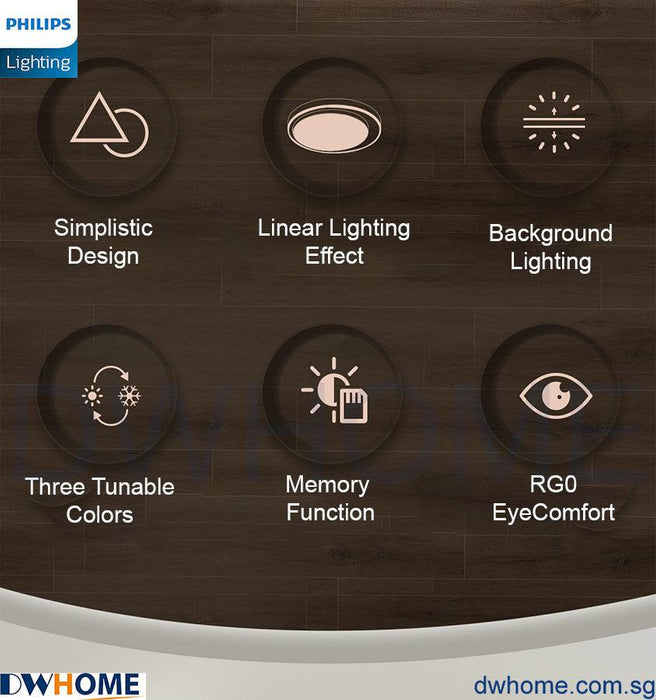 Philips LED CL875 Ceiling Light Tunable Light Simple Design Modern - DWHOME