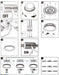 Philips CL510 LED Tunable Ceiling Light Silver 24W Warm - Warm White - Cool Daylight - DWHOME