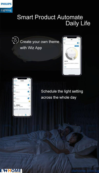 Philips Smart Wi-Fi LED 36W CL921 Tunable and Dimmable Light Ceiling Light with Remote Control - DWHOME